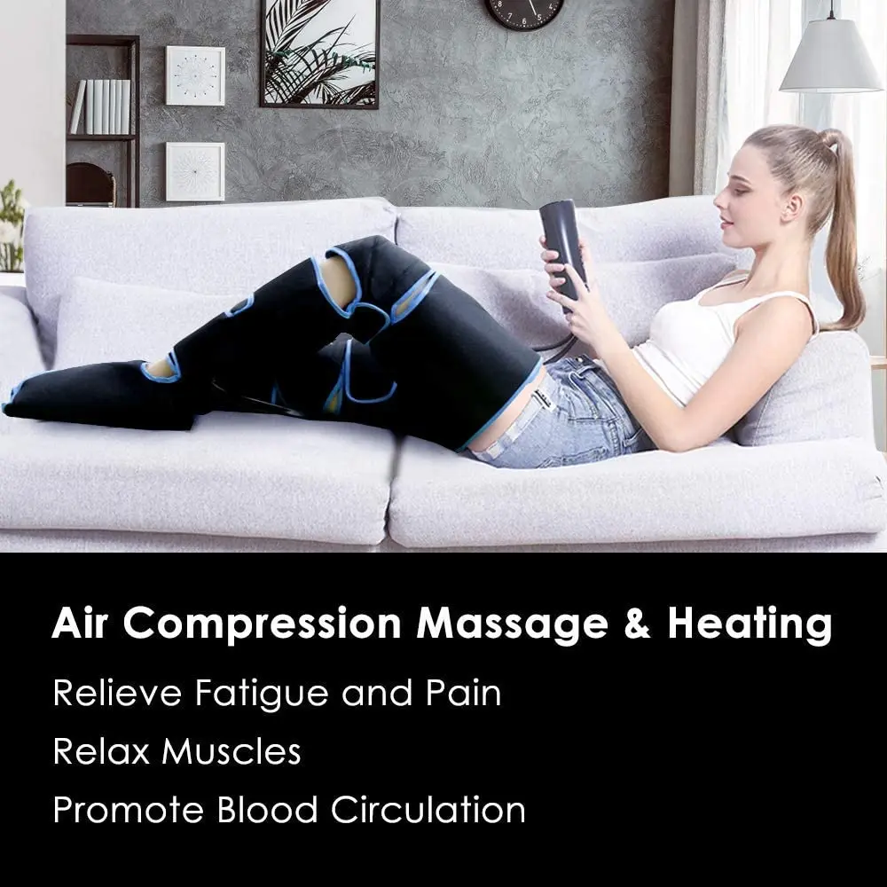 360° Foot air pressure leg massager promotes blood circulation, body massager, muscle relaxation, lymphatic drainage device 2025