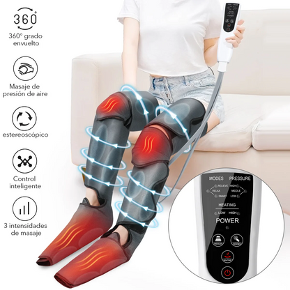 Foot/Leg Heat air pressure leg massager promotes blood circulation, body massager, muscle relaxation, lymphatic drainage device